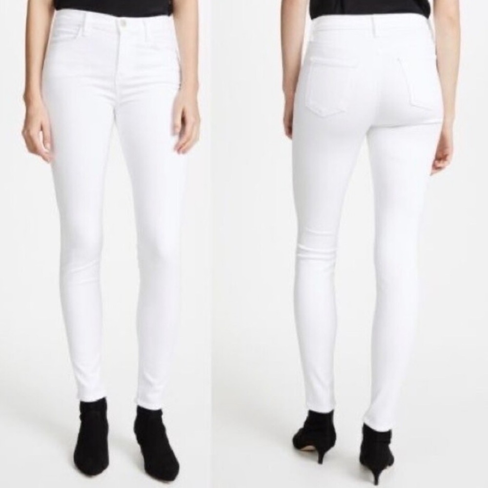 J Brand Maria White Skinny Jeans